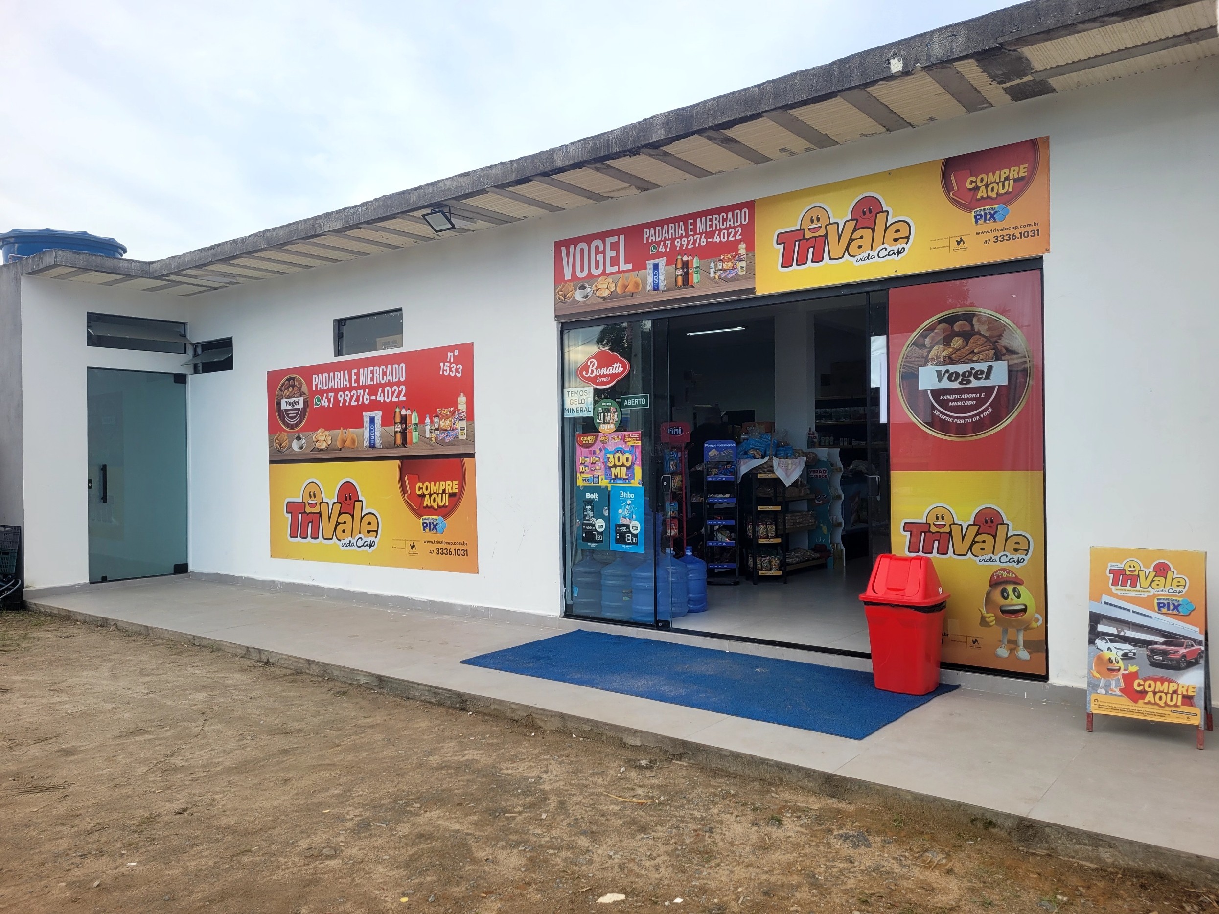 Fachada da Vogel Panificadora e Mercado em Penha-SC